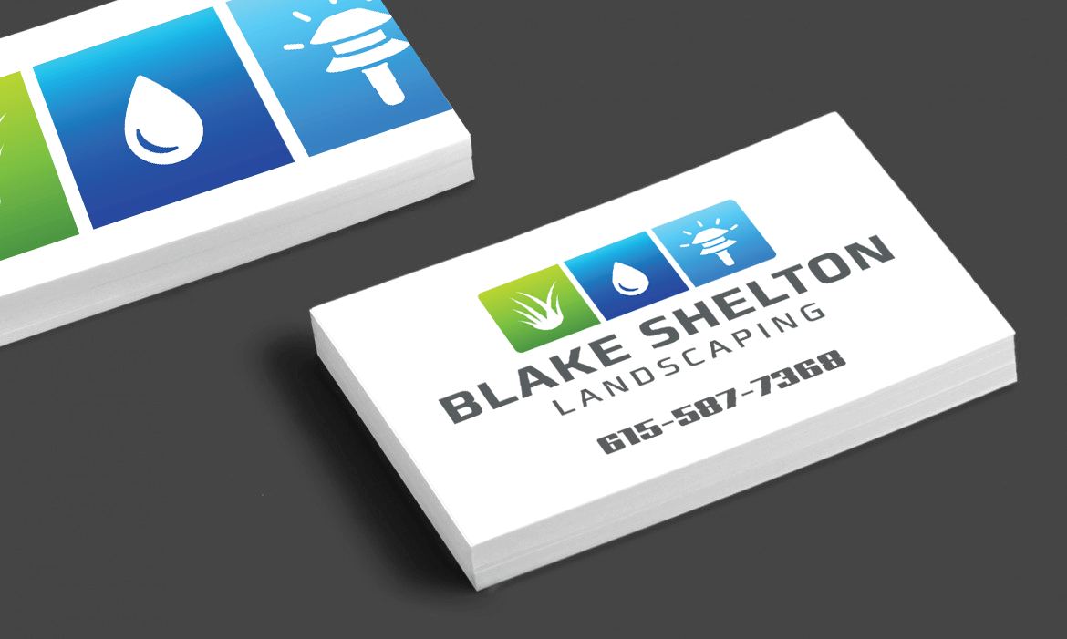 Blake Shelton Landscaping Business Card