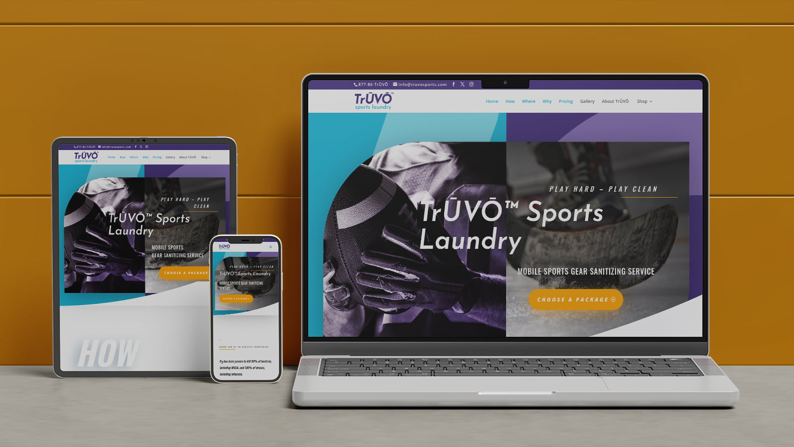 Truvo Sports Laundry Mobile-Friendly Website - Rimshot Creative | Serving Spring Hill and Columbia TN