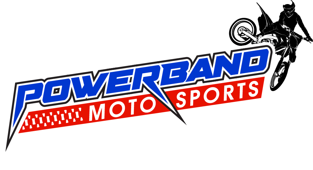 Powerband Motosports hired Rimshot Creative to create a new logo for their motorcycle and dirtbike repair business.